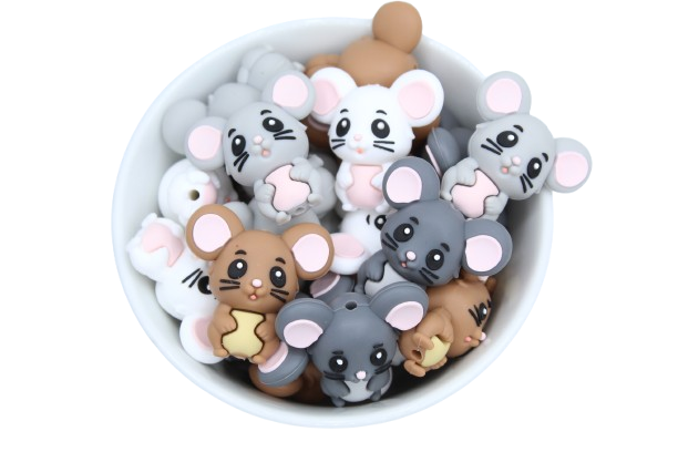 Souris 3D - Perle en silicone