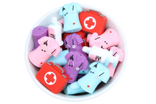 Univers médical 3D - Perle en silicone