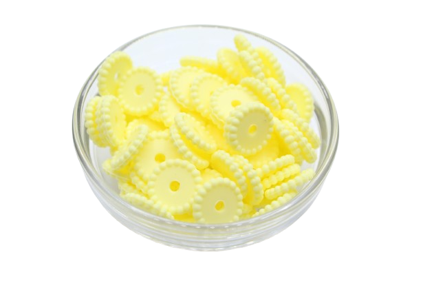 Mini rondelle à pois - lot de 5 - Perle en silicone