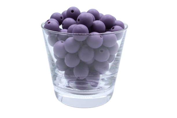 Perle ronde Ø15mm - lot de 5 - Perle en silicone