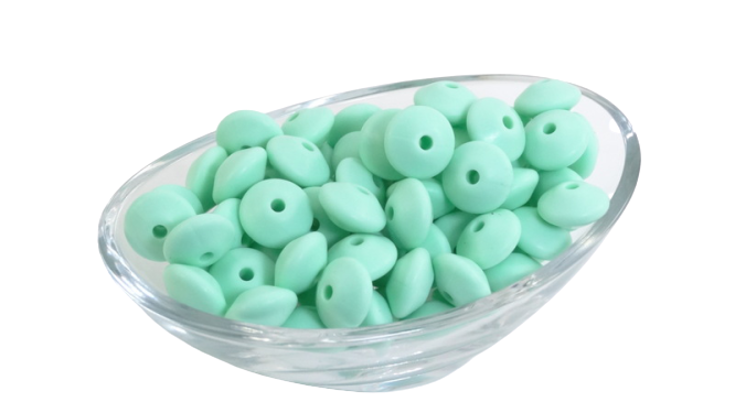 Lentille Ø12mm - Lot de 10 - Perle en silicone