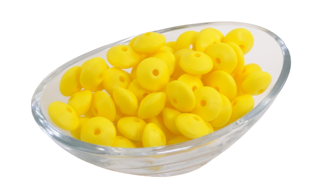 Lentille Ø12mm - Lot de 10 - Perle en silicone