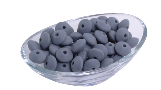 Lentille Ø12mm - Lot de 10 - Perle en silicone