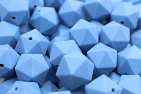 Icosaèdre 17mm -Perle en silicone