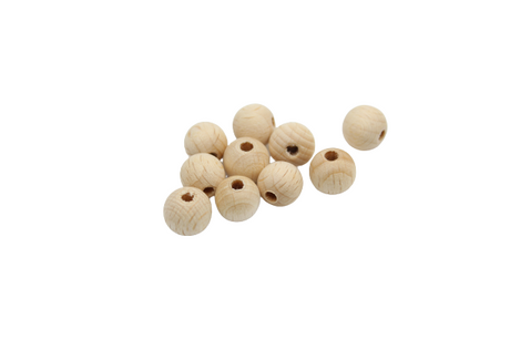 Ronde Ø8, 10, 12, 15, 18, 20mm - en hêtre fabrication Française - Perle en bois