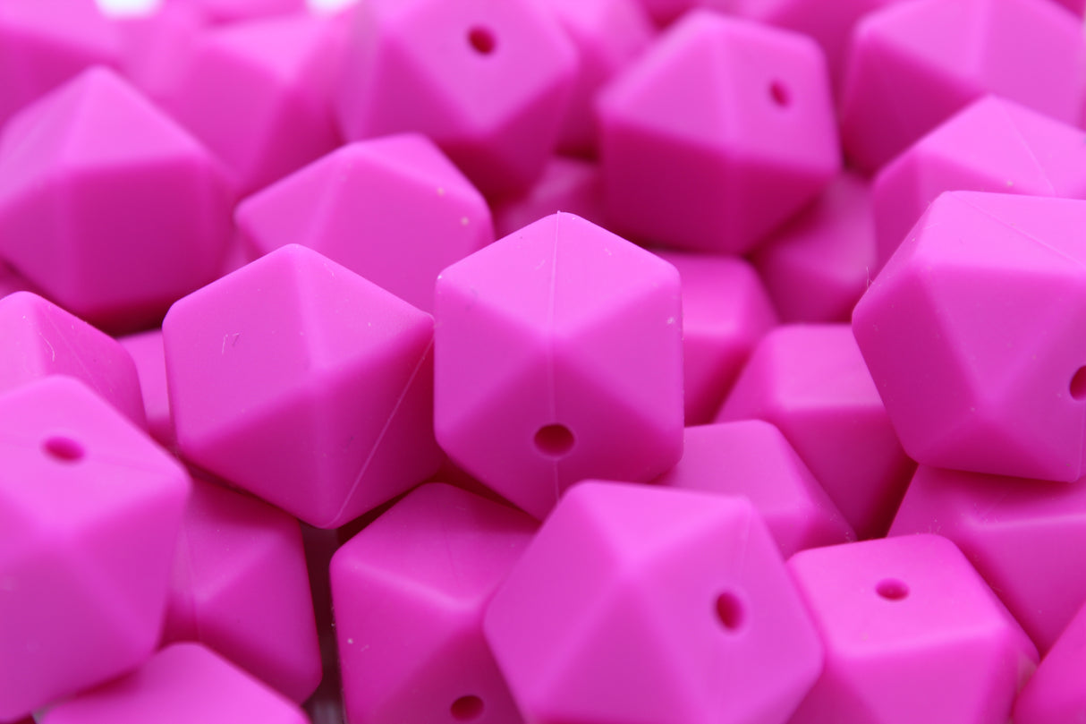 Hexagonale 14mm - Perle en silicone