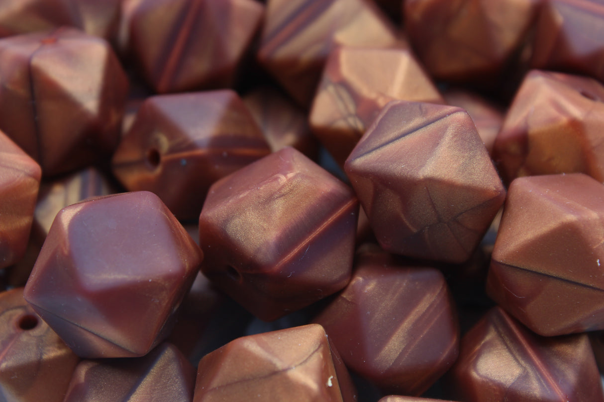 Hexagonale 14mm - Perle en silicone