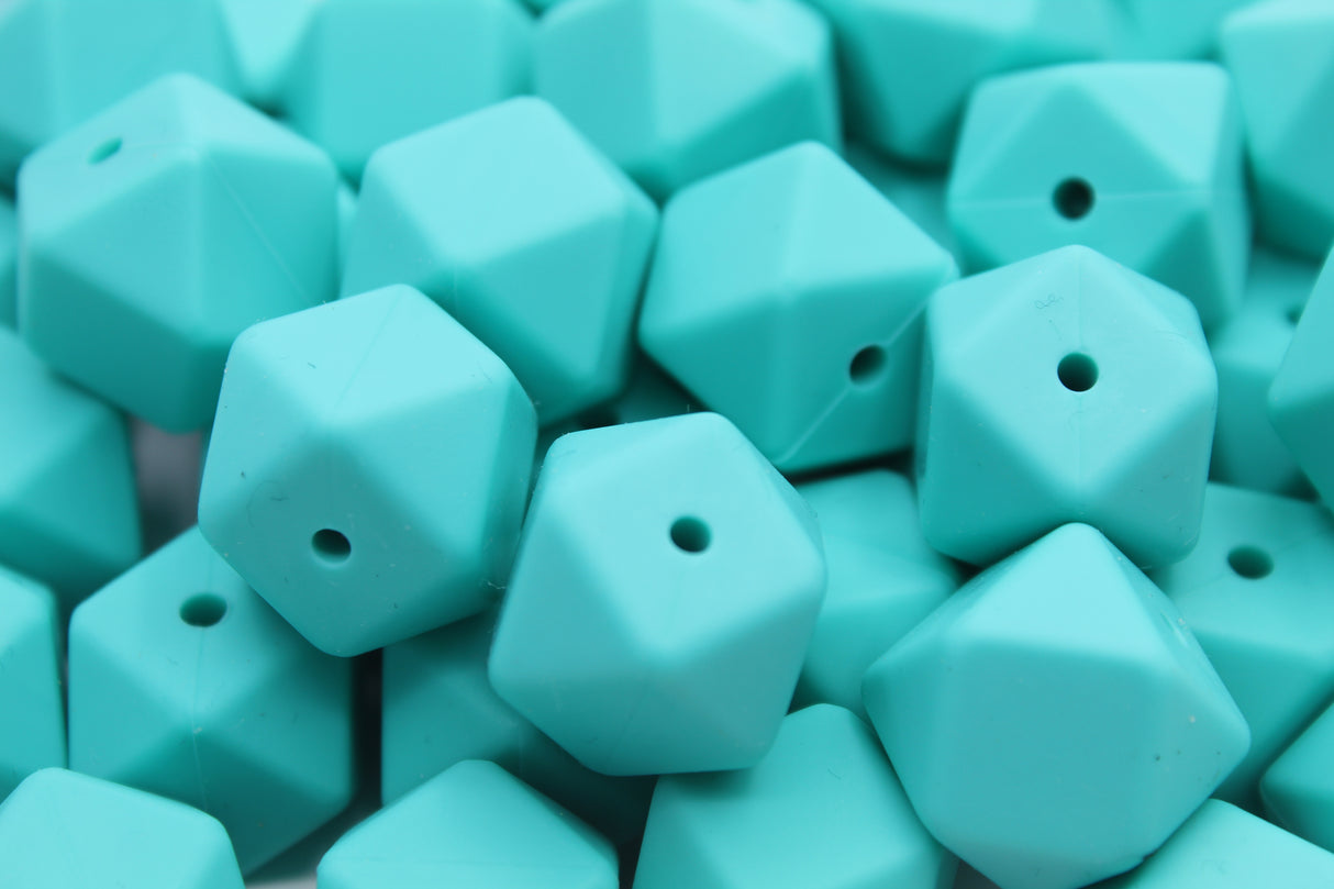 Hexagonale 14mm - Perle en silicone