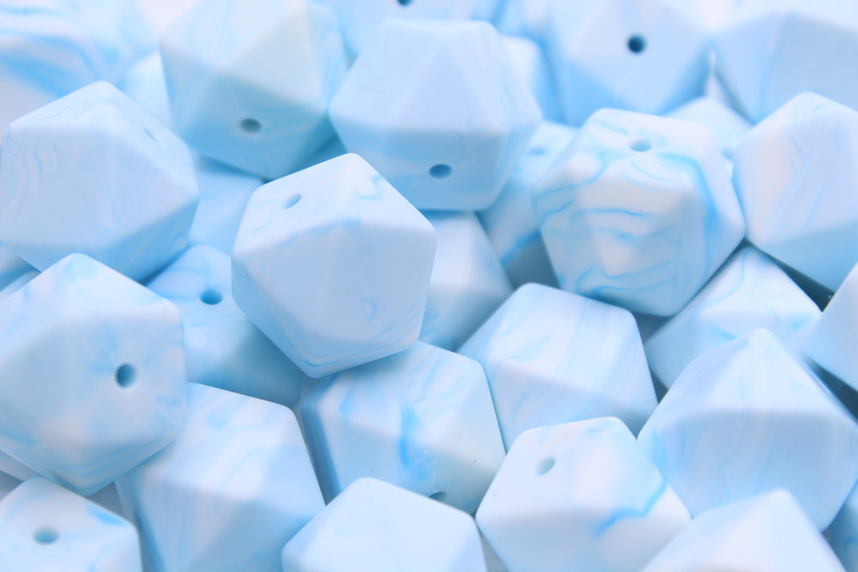 Hexagonale 17mm - Perle en silicone