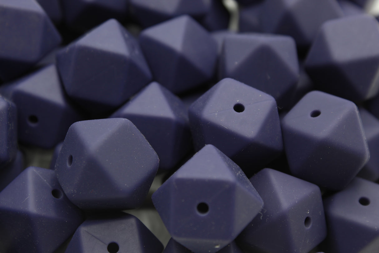 Hexagonale 17mm - Perle en silicone
