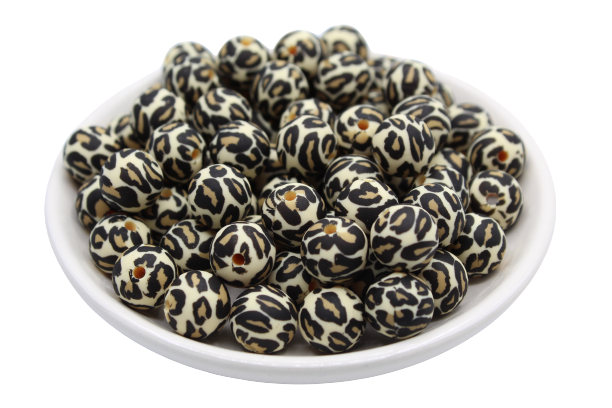 Perle imprimée à motif - Perle en silicone