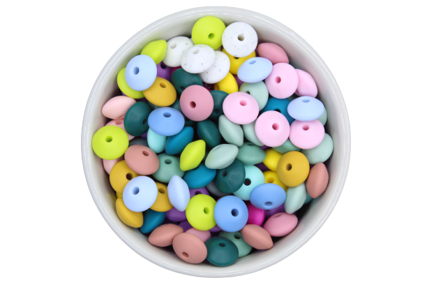 Lentille Ø12mm - Lot de 10 - Perle en silicone