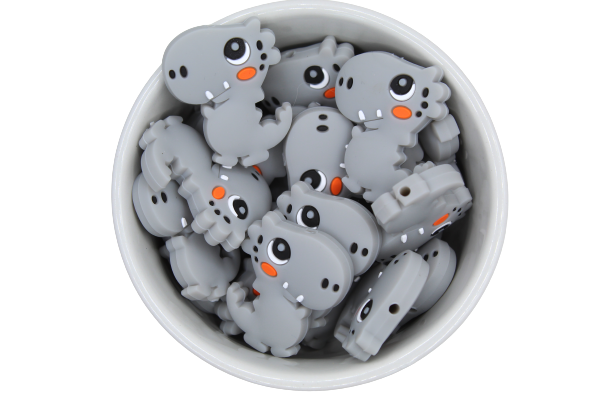 Dinosaure - Perle en silicone