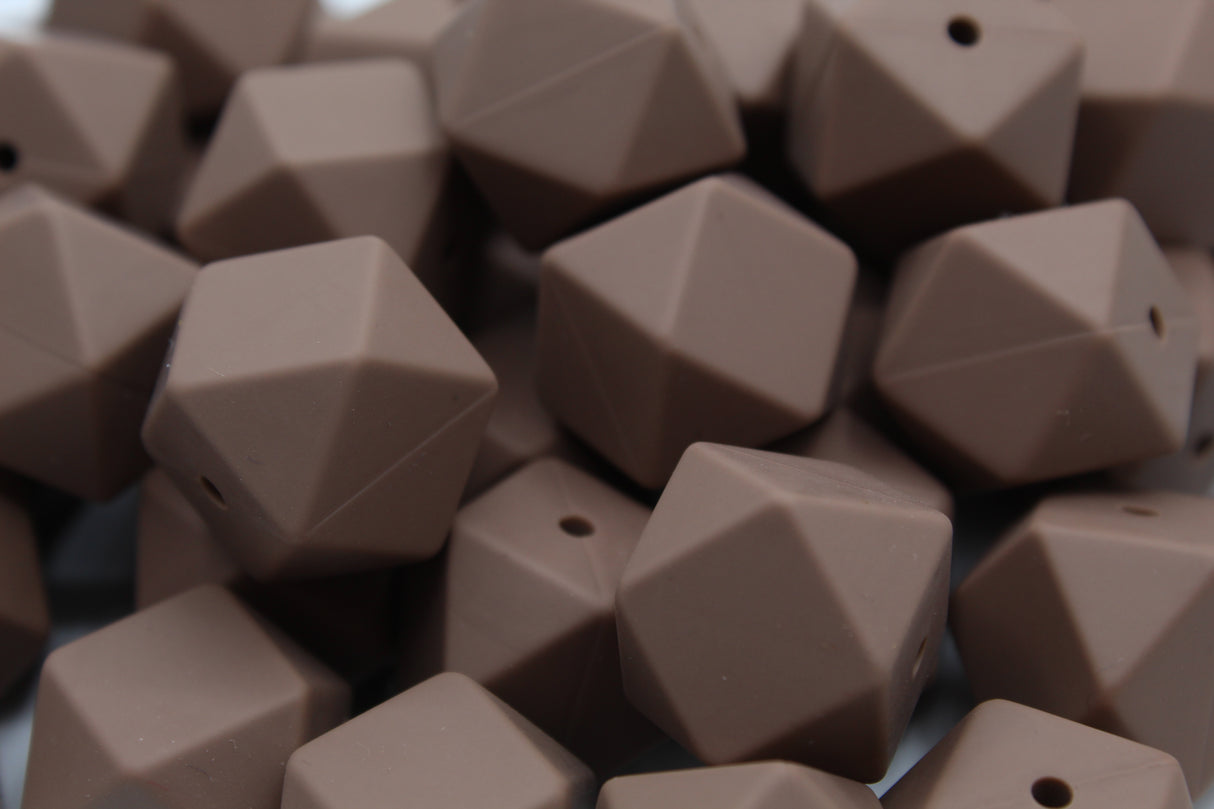 Hexagonale 17mm - Perle en silicone