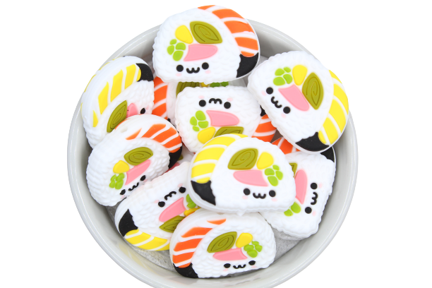 Sushi - Perle en silicone