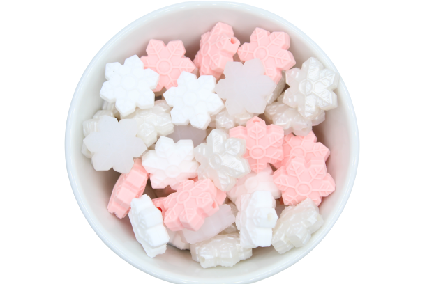 Petit flocon - Perle en silicone