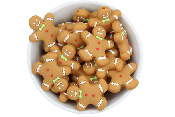 Pain d'épice - Perle en silicone