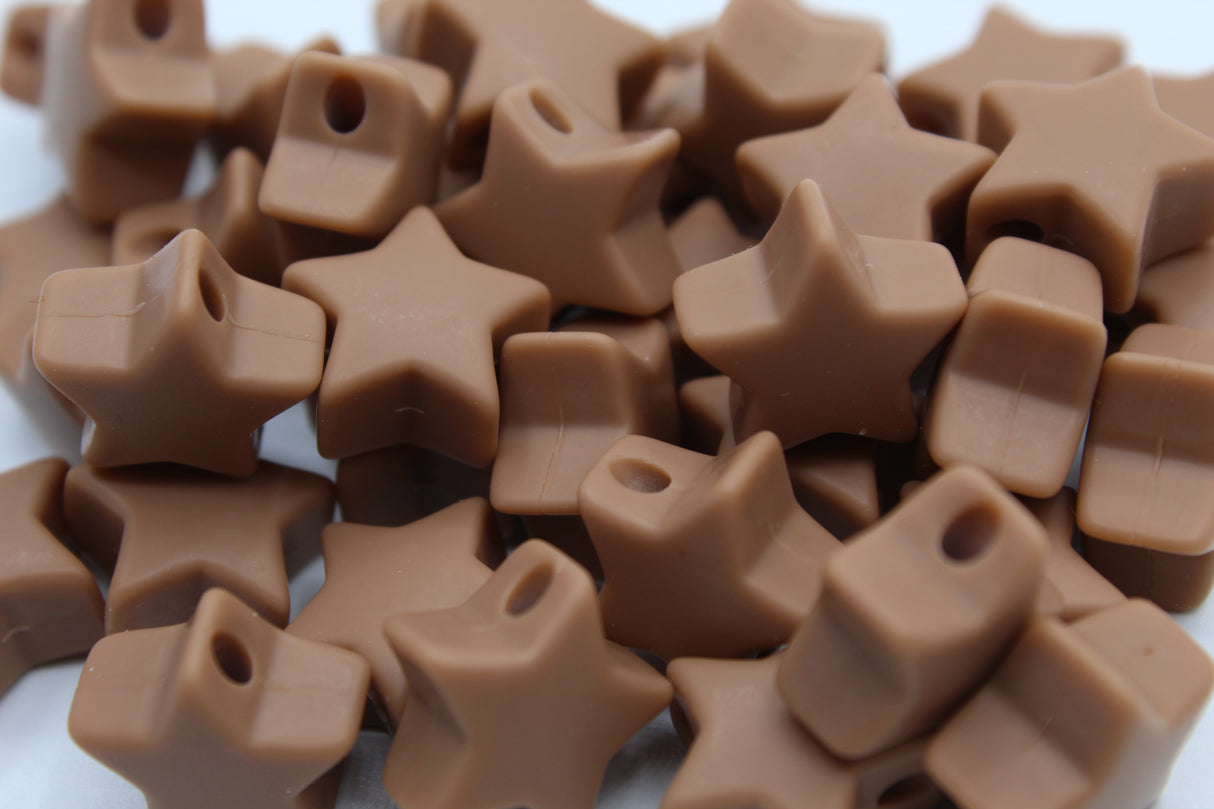 Petite étoile 14mm - Perle en silicone