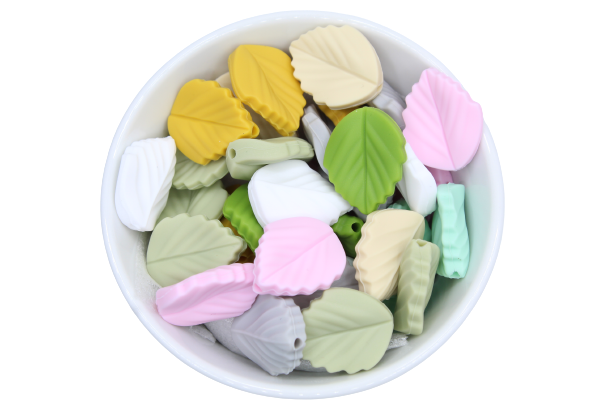 Petite feuille version 2 - Perle en silicone