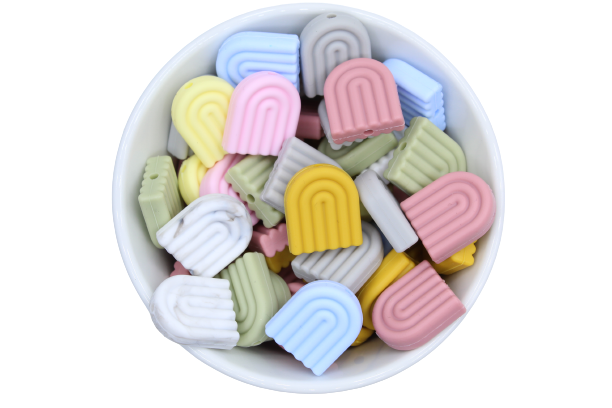 Arc en ciel version 5 - Perle en silicone