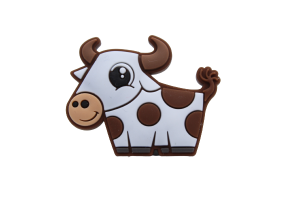 Vache - Perle en silicone