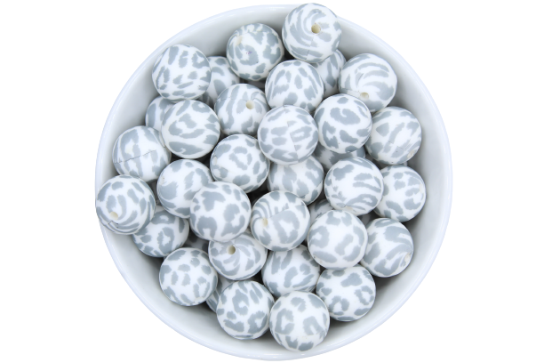 Perle imprimée à motif - Perle en silicone