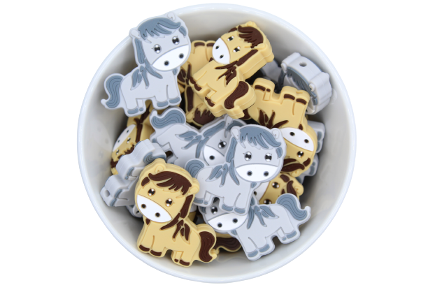 Poney - Perle en silicone