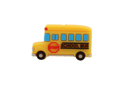 Bus scolaire - Perle en silicone