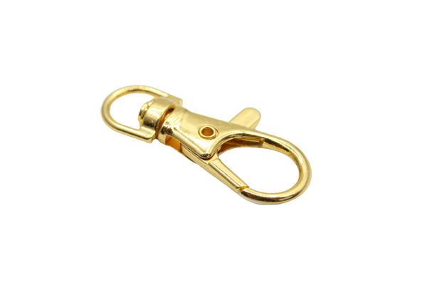 marque generique - 10 pièces agrafe agrafe clips fermoir mousqueton  porte-clés porte-clés bricolage doré - Perles - Rue du Commerce