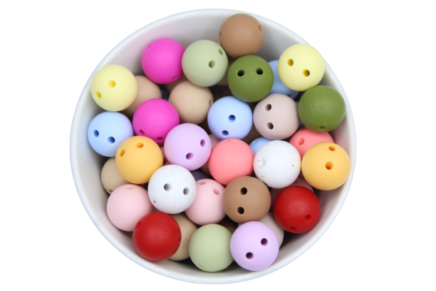Ronde 15mm de sécurité - Perle en silicone