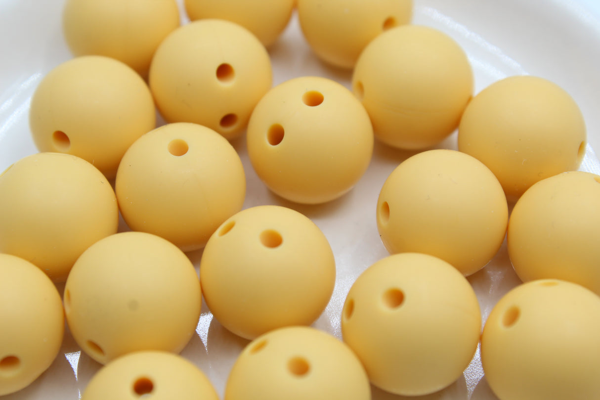 Ronde 15mm de sécurité - Perle en silicone