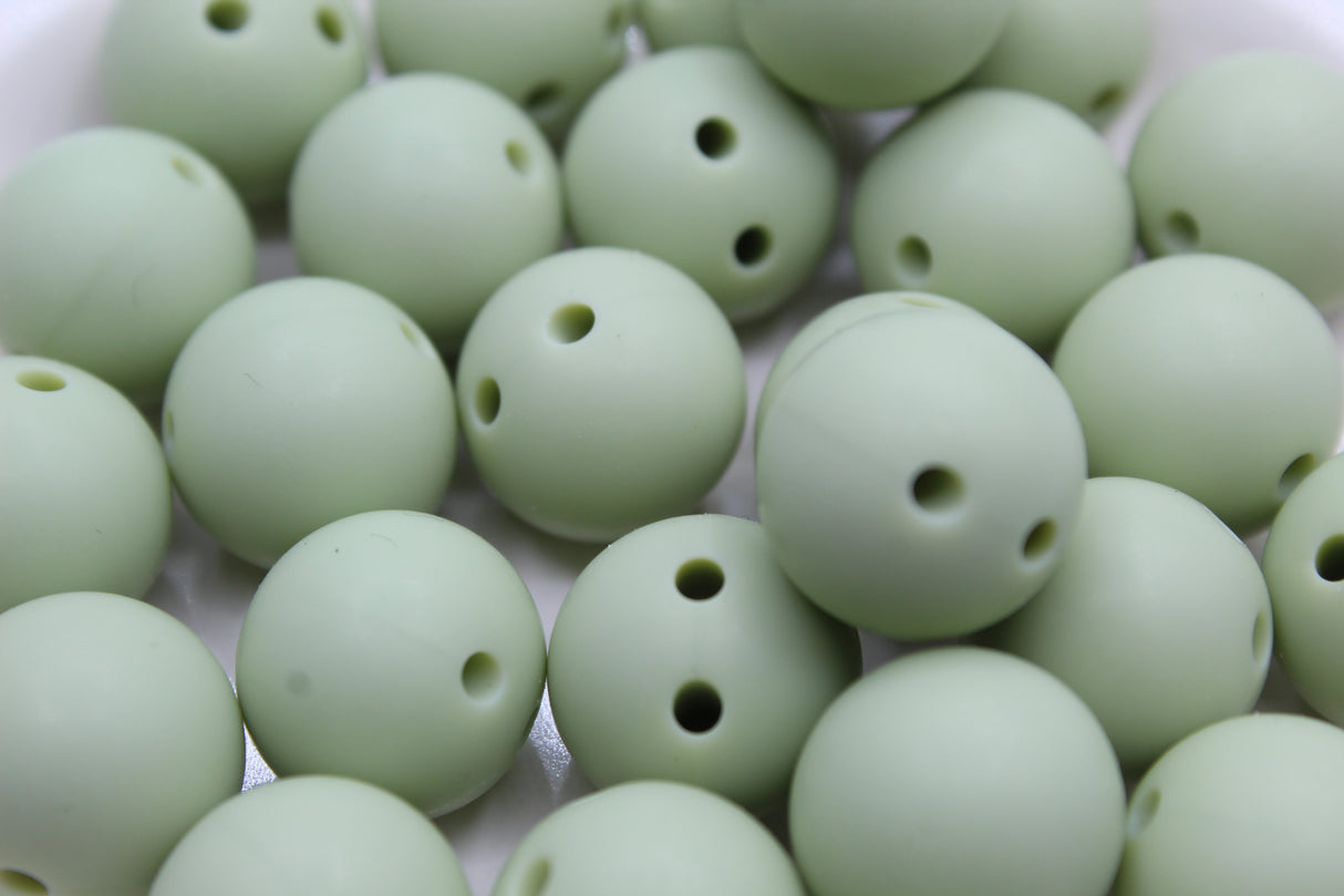 Ronde 15mm de sécurité - Perle en silicone