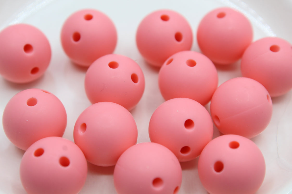 Ronde 15mm de sécurité - Perle en silicone