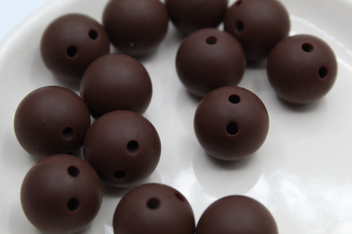 Ronde 15mm de sécurité - Perle en silicone