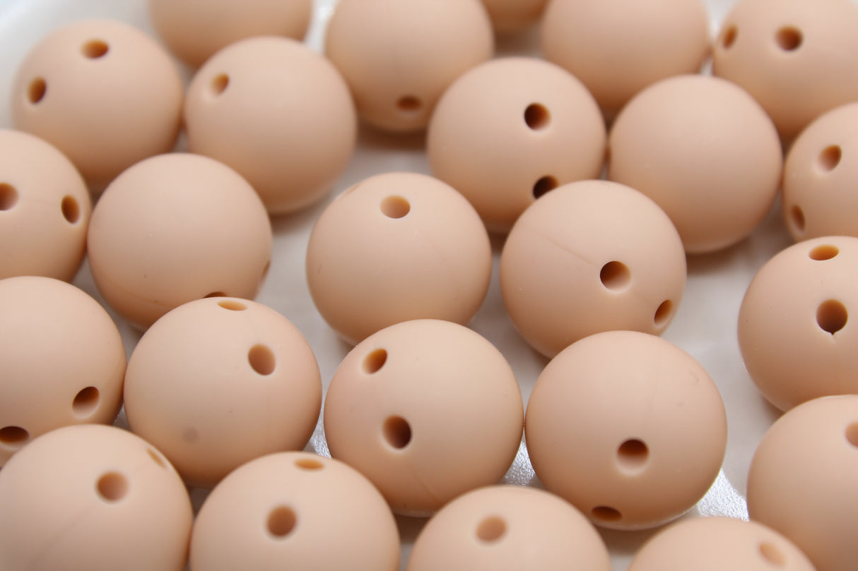 Ronde 15mm de sécurité - Perle en silicone