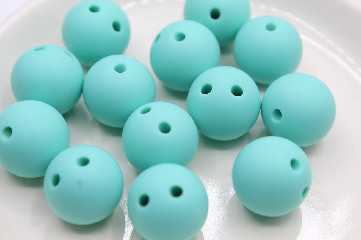 Ronde 15mm de sécurité - Perle en silicone