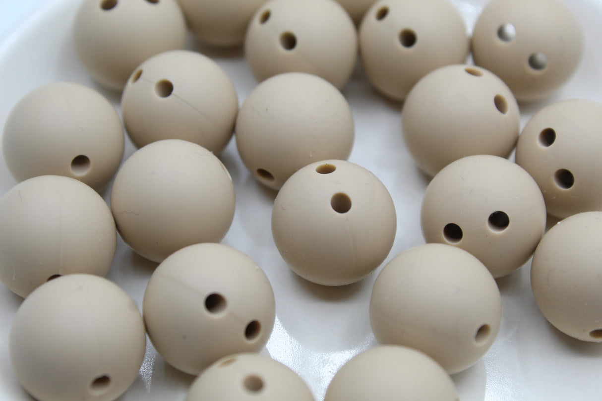 Ronde 15mm de sécurité - Perle en silicone