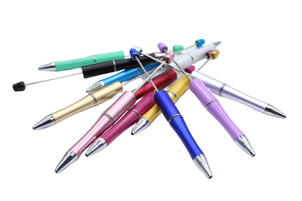 yiwu gros à la mode bille stylo coloré silicone perles roulement stylo  bricolage cactus école bureau stylo pour les filles