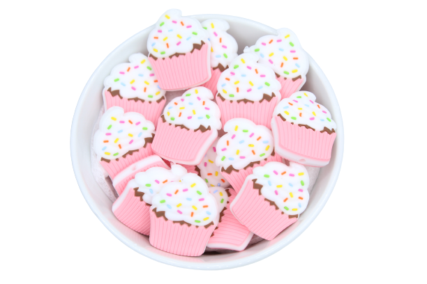Cupcake - Perle en silicone