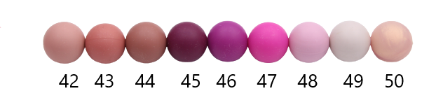 Le nuancier des perles (en 12mm) 2025 - Perle en silicone