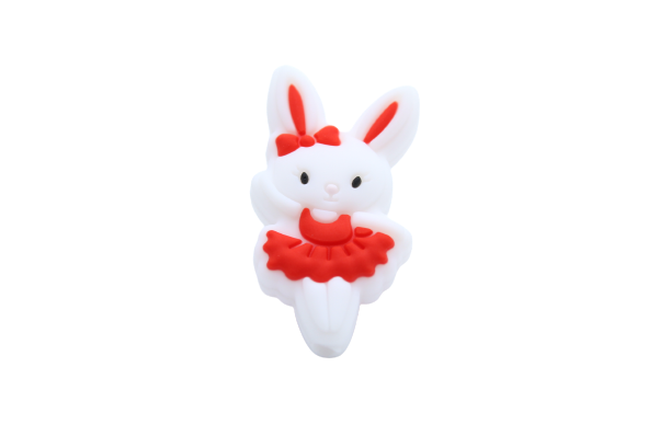 Lapin ballerine - Perle en silicone