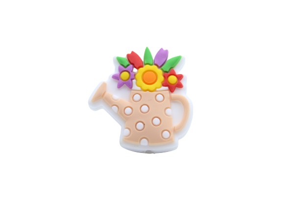 Arrosoir fleuri - Perle en silicone