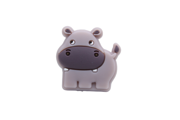 Hippopotame version 2 - Perle en silicone