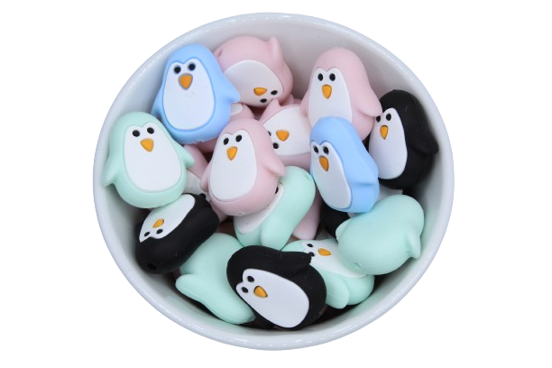 Pingouin - Perle en silicone