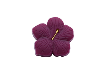 Fleur d'Hibiscus - Perle en silicone