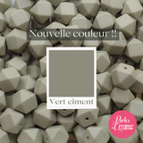 Nouvelle couleur: Vert ciment - Perle en silicone