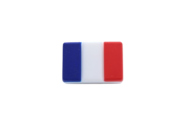 Drapeau - Perle en silicone