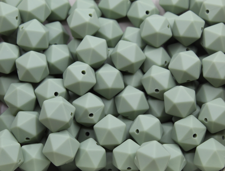 Icosaèdre 14mm - Perle en silicone