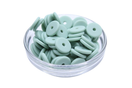 Mini rondelle Ø12mm  - lot de 5 - Perle en silicone