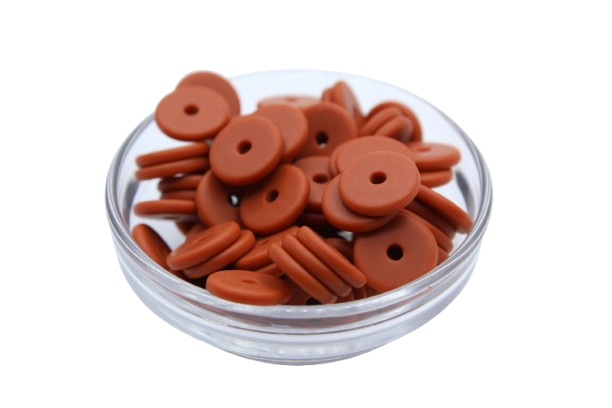 Mini rondelle Ø12mm  - lot de 5 - Perle en silicone